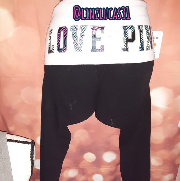 PINK VICTORIA SECRET SZXS CAPRIS, EUC - Picture 1 of 6